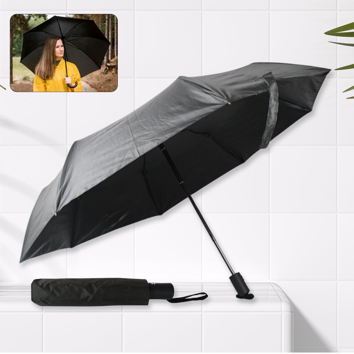 2 Fold Manual Open Umbrella| Windproof, Sunproof & Rainproof with Sturdy Steel Shaft & Wrist Straps | Easy to Hold & Carry | Umbrella for Women, Men & Kids 2 Fold Manual Open Umbrella| Windproof, Sunproof & Rainproof with Sturdy Steel Shaft & Wrist Straps | Easy to Hold & Carry | Umbrella for Women, Men & Kids